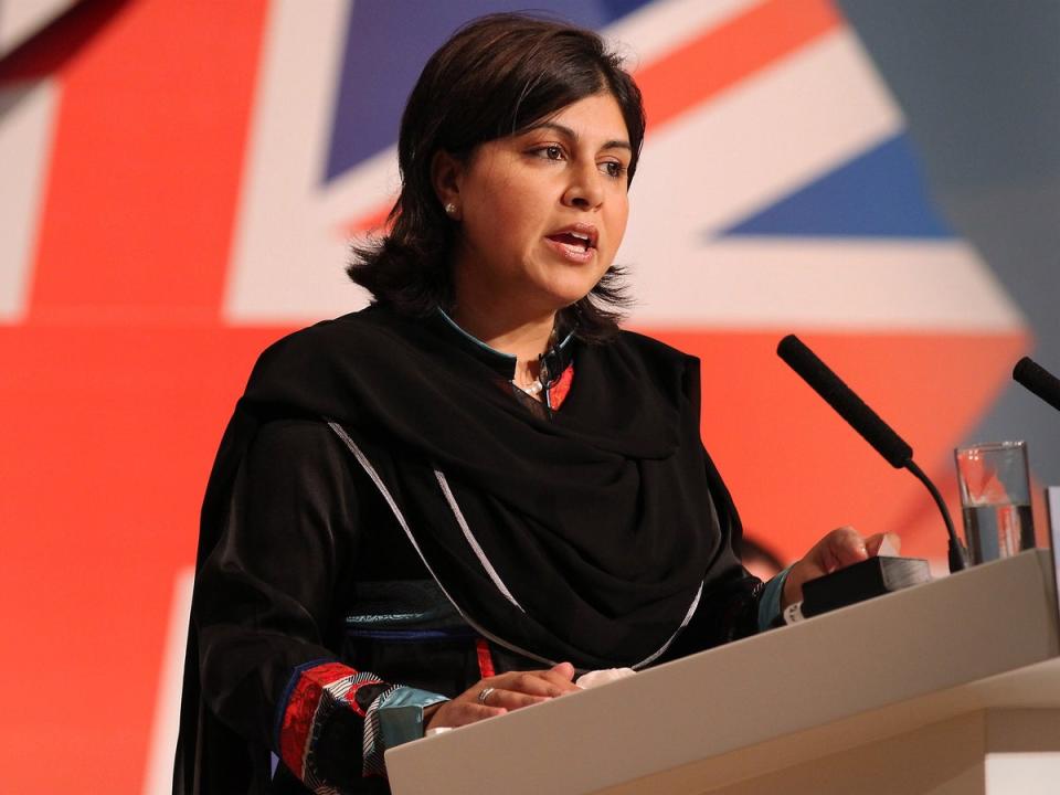 Tory peer Baroness Warsi says ‘rot’ at heart of the party (Getty)