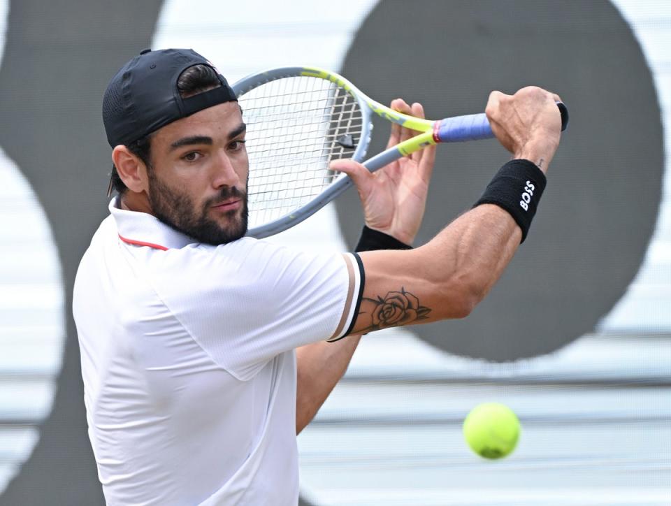 Matteo Berrettini claimed the title in Stuttgart (Bernd Wei’brod/dpa via AP) (AP)