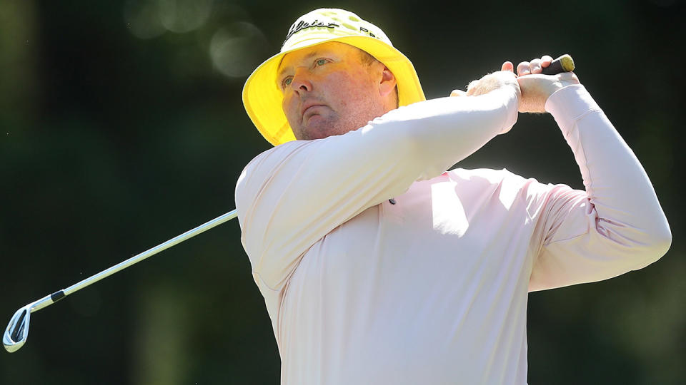 GOLD COAST, AUSTRALIA – DECEMBER 02: Jarrod Lyle of Australia tees off during day two of the 2016 Australian PGA Championship at RACV Royal Pines Resort on December 2, 2016 in Gold Coast, Australia. (Photo by Chris Hyde/Getty Images)