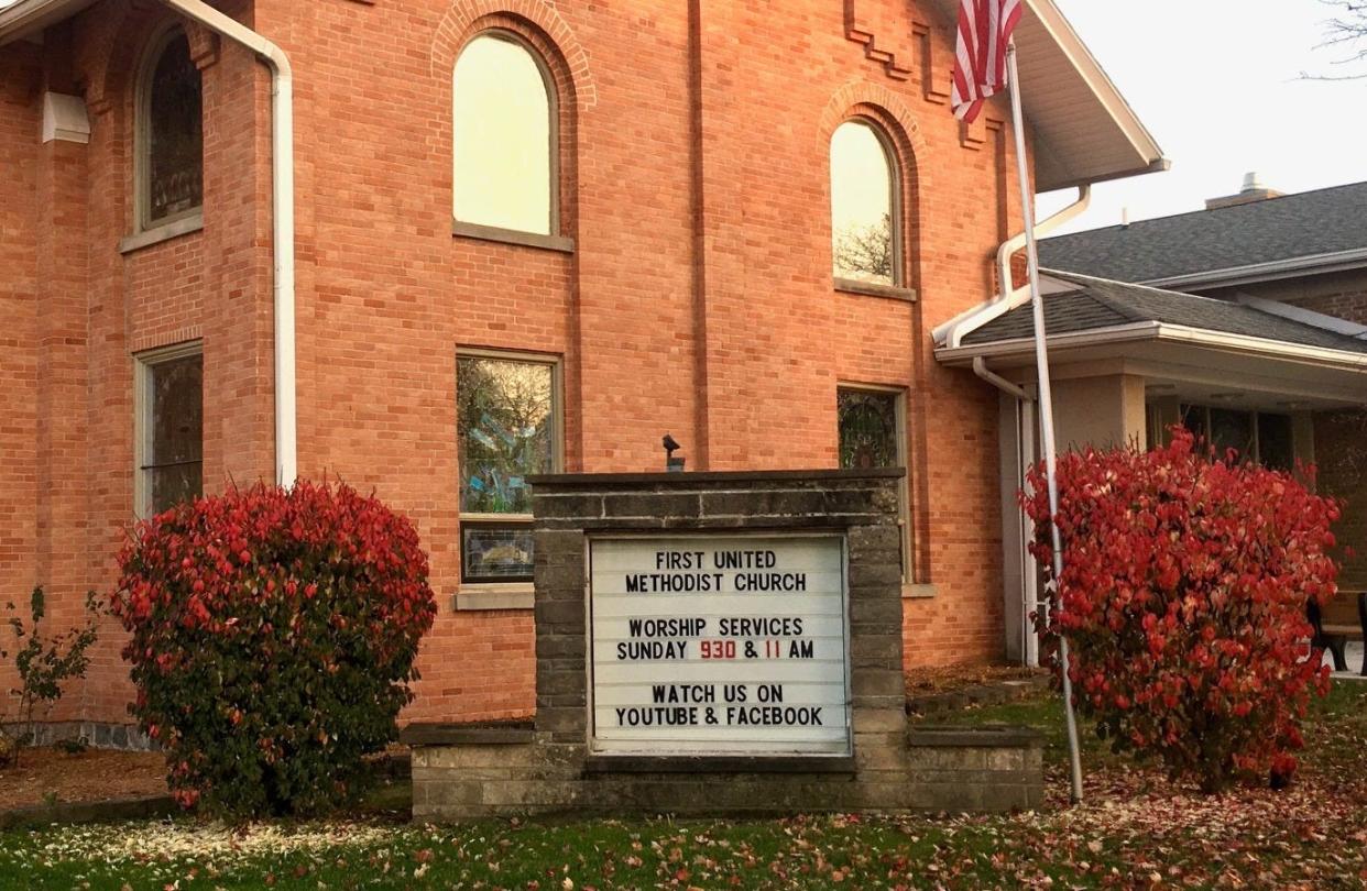 The Hillsdale First United Methodist Church is located at 45 N. Manning St. in Hillsdale.