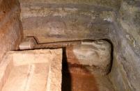 Enclosed coffins seen inside a chamber in a recently discovered burial shaft near Egypt's Saqqara necropolis, in Giza Egypt July 14, 2018. REUTERS/Mohamed Abd El Ghany