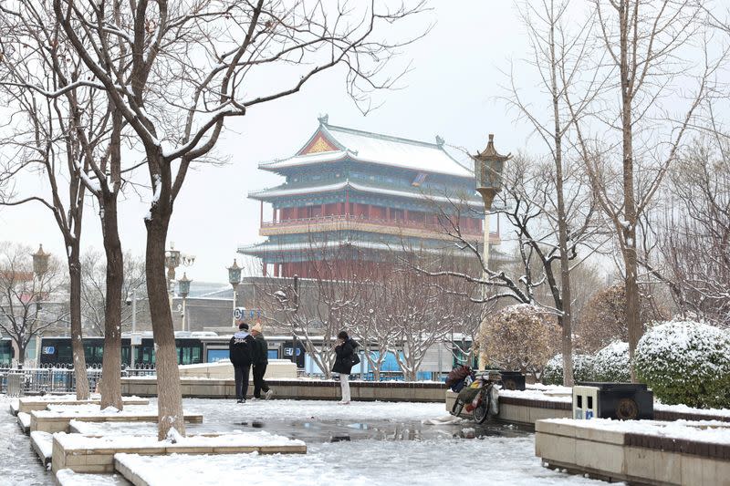 Snowy day in Beijing