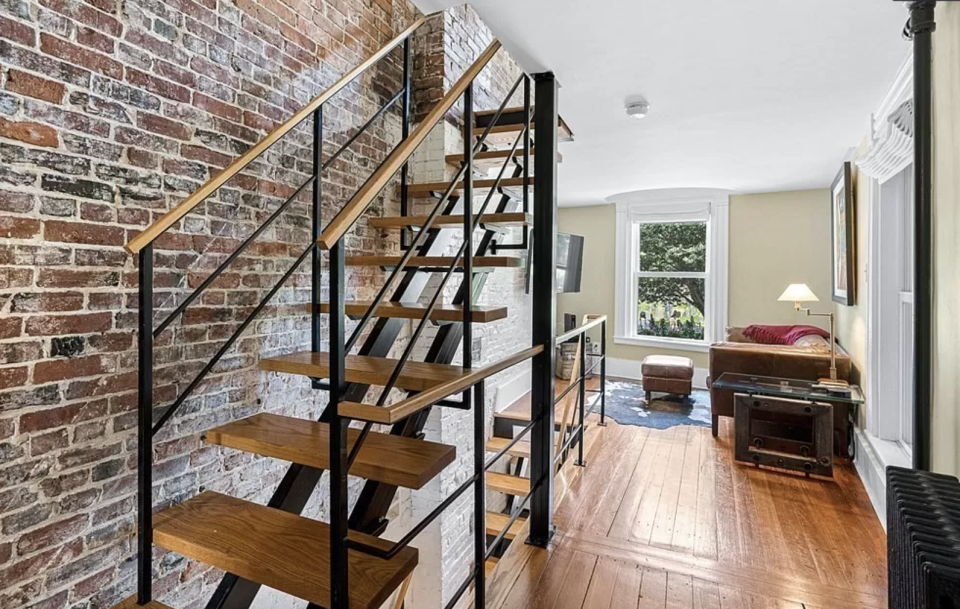 The home is three metres wide and has four floors. Source: Zillow