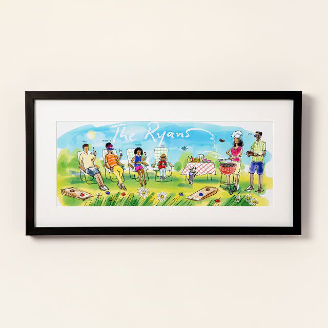 Personalized BBQ Family Art