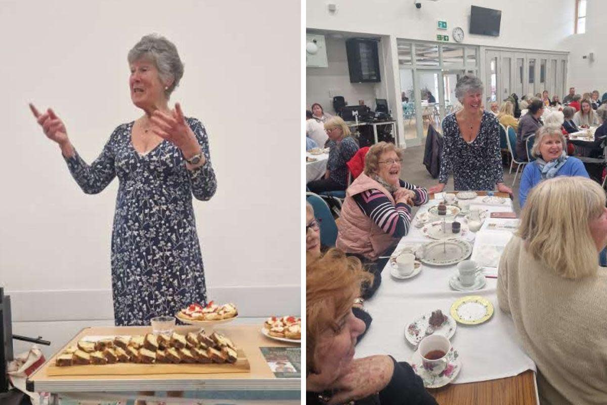 The Great British Bake Off star Maggie was in Dorchester for the Age UK event <i>(Image: Dorset Tea)</i>