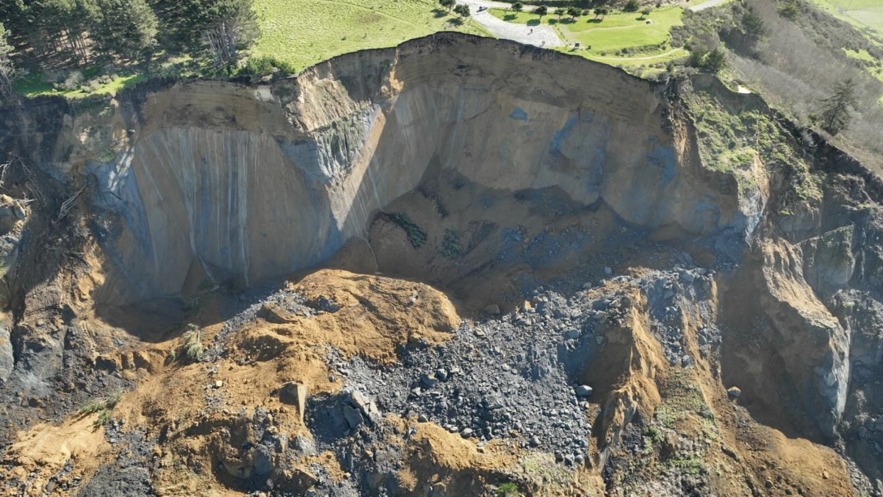  Landslide at Centerville Beach near Ferndale in Humboldt County. 