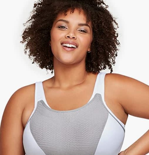  VFUS Sports Bras Adjustable Zip Front High Impact