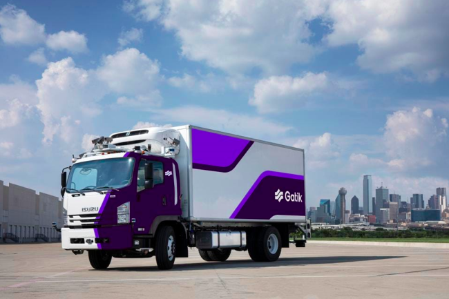 Gatik&#39;s latest generation automated box truck based on an Isuzu platform. Photo credit RALPH LAUER via Forbes