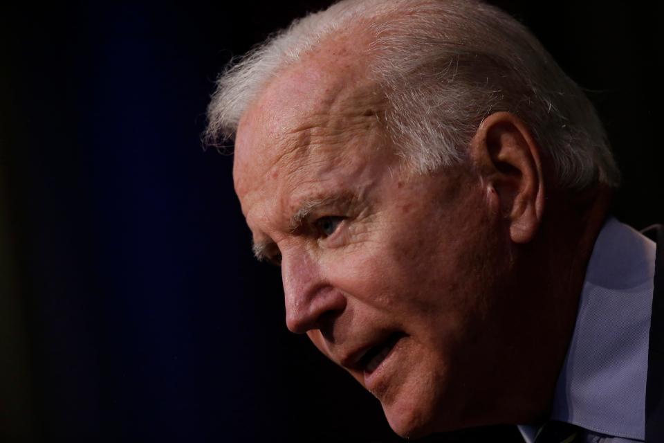 Democratic presidential candidate, former Vice President Joe Biden speaks at the Iowa Federation Labor Convention on August 21, 2019 in Altoona, Iowa.