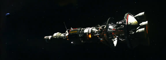 The Orion-class spaceship Ascension serves as the star of SyFy's three-night miniseries "Ascension," about a generational starship mission launched in 1963.