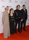 DUBAI, UNITED ARAB EMIRATES - DECEMBER 10: Nominee directors Abdulla Al Kaabi, Maysoon Pachachi, Ali F Mostafa and Mohammed Rashed BuAli attend the Dubai International Film Festival and IWC Schaffhausen Filmmaker Award Gala Dinner and Ceremony at the One and Only Mirage Hotel on December 10, 2012 in Dubai, United Arab Emirates. (Photo by Andrew H. Walker/Getty Images for DIFF)