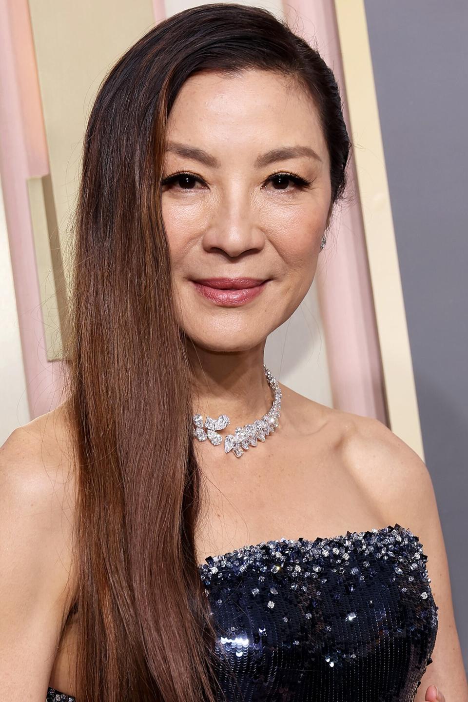 Michelle Yeoh attends the 80th Annual Golden Globe Awards at The Beverly Hilton on January 10, 2023 in Beverly Hills, California.