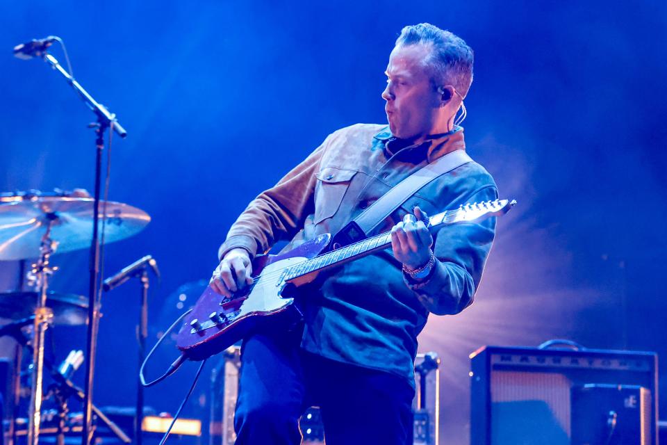 Jason Isbell and the 400 Unit perform at the Paycom Center in Oklahoma City, on Friday, Jan. 19, 2024.