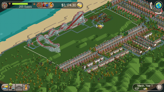 Atari's new 'Roller Coaster Tycoon Classic' game is just like the original -- pixels and all.