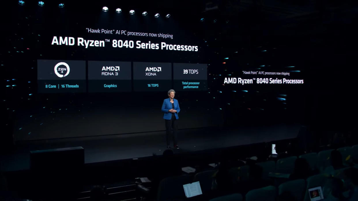  AMD Hawk Point mobile processor announcment. 