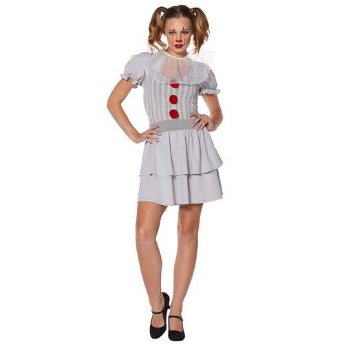 Adult Pennywise Dress Costume - IT Chapter 2. (Photo: Spirit Halloween)