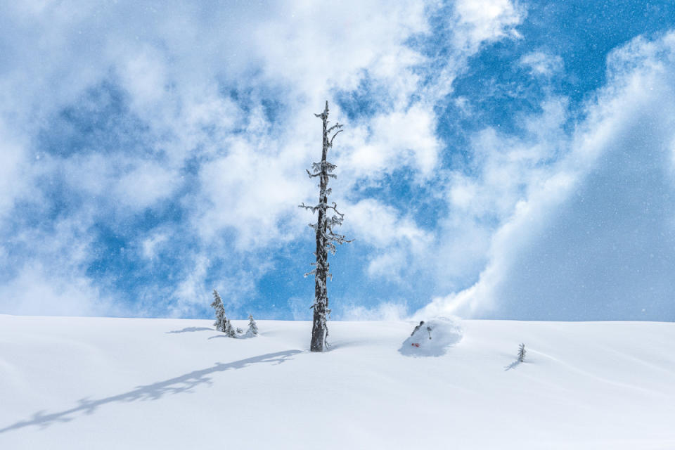 The gnomon strikes powder hour for Kole Harle<p>Photo: Ashley Voykin</p>