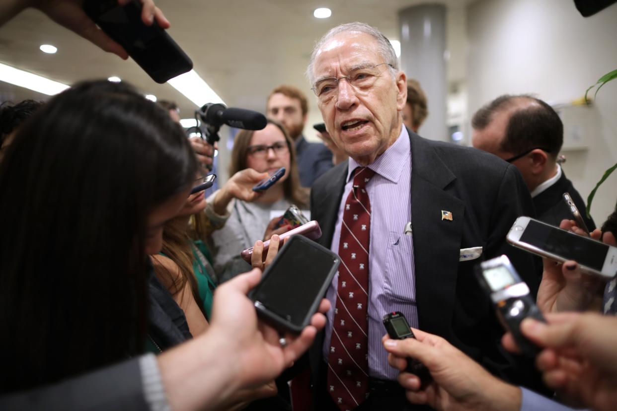 Some child advocates said they are concerned that Sen. Chuck Grassley is more focused on passing a criminal justice reform bill before the end of this congressional session than a juvenile justice bill he has championed for the past four years. (Photo: CNBC)