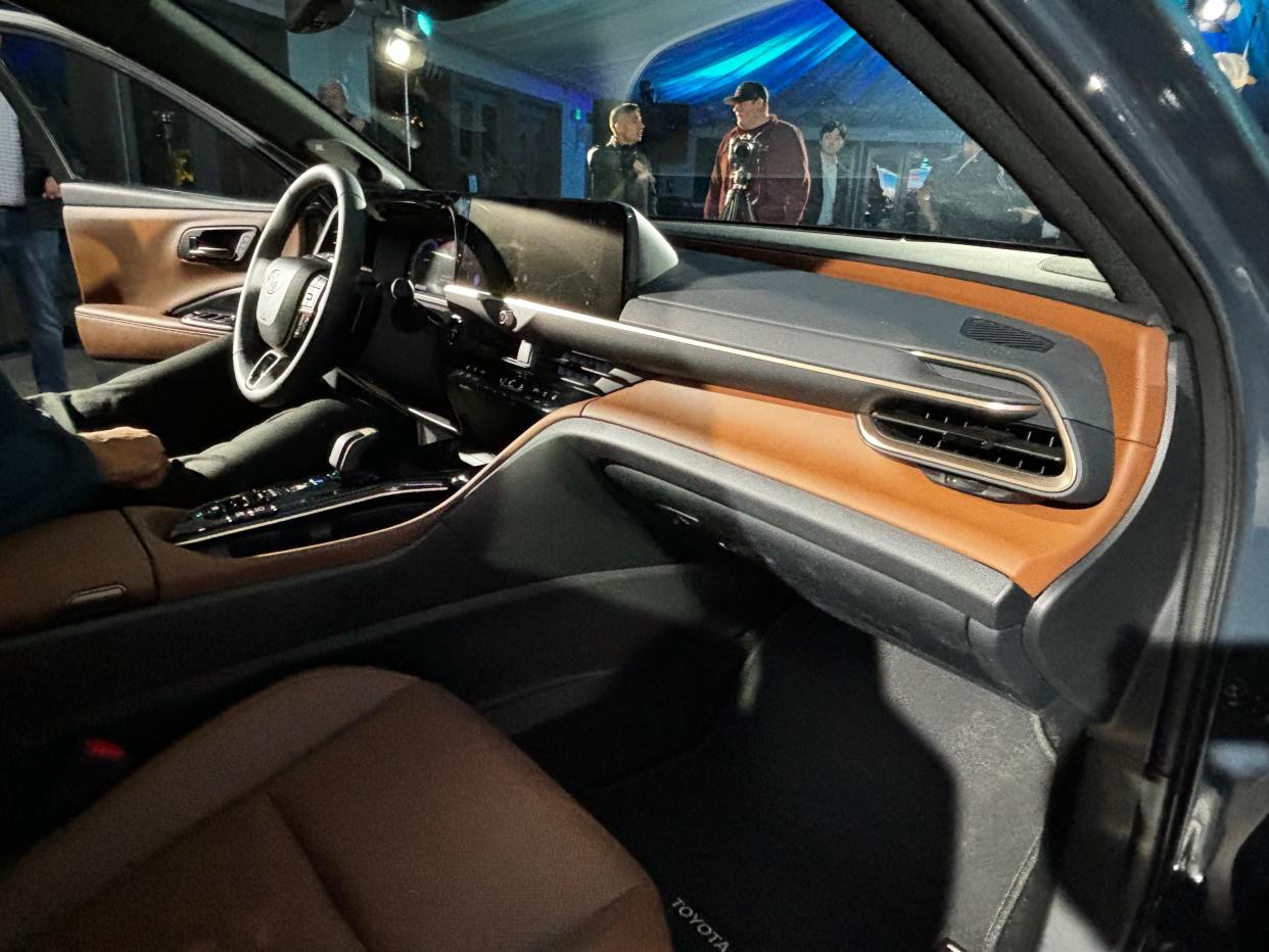 Interior of 2025 Toyota Crown Signia midsize SUV.