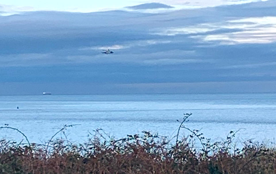 HM Coastguard said it was co-ordinating a search in the Puffin Island area near Anglesey after the light aircraft disappeared from radar at around midday on Monday. (PA)