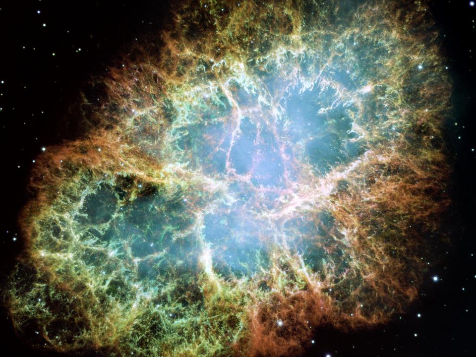 The Crab Nebula as seen in the Hubble telescope: Nasa