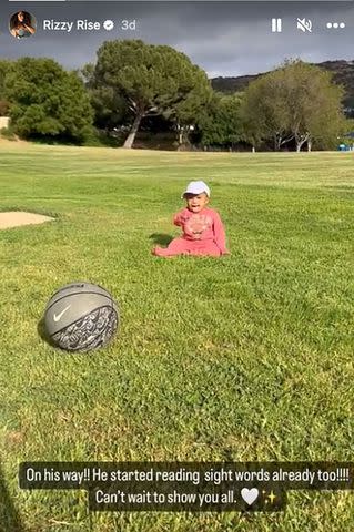 <p>brittany bell/instagram</p> Rise Messiah sitting on grass