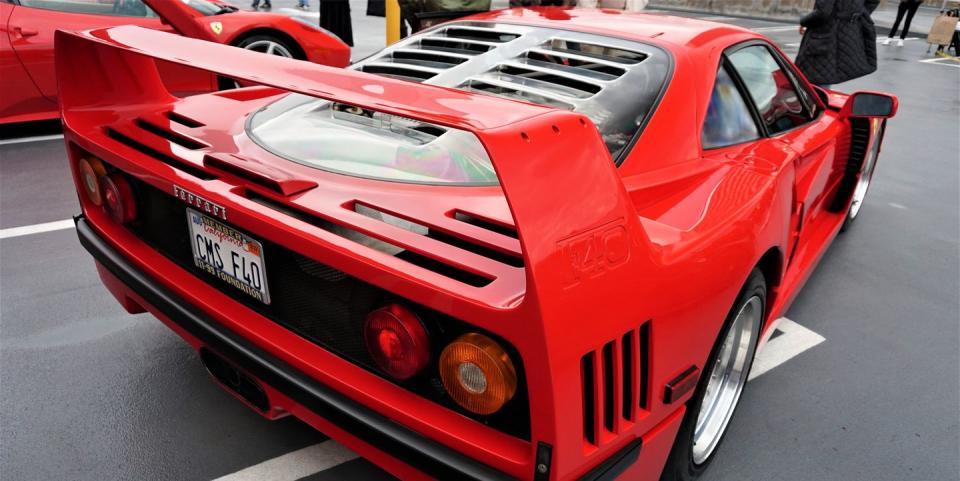 enzo ferrari cruise in at the petersen