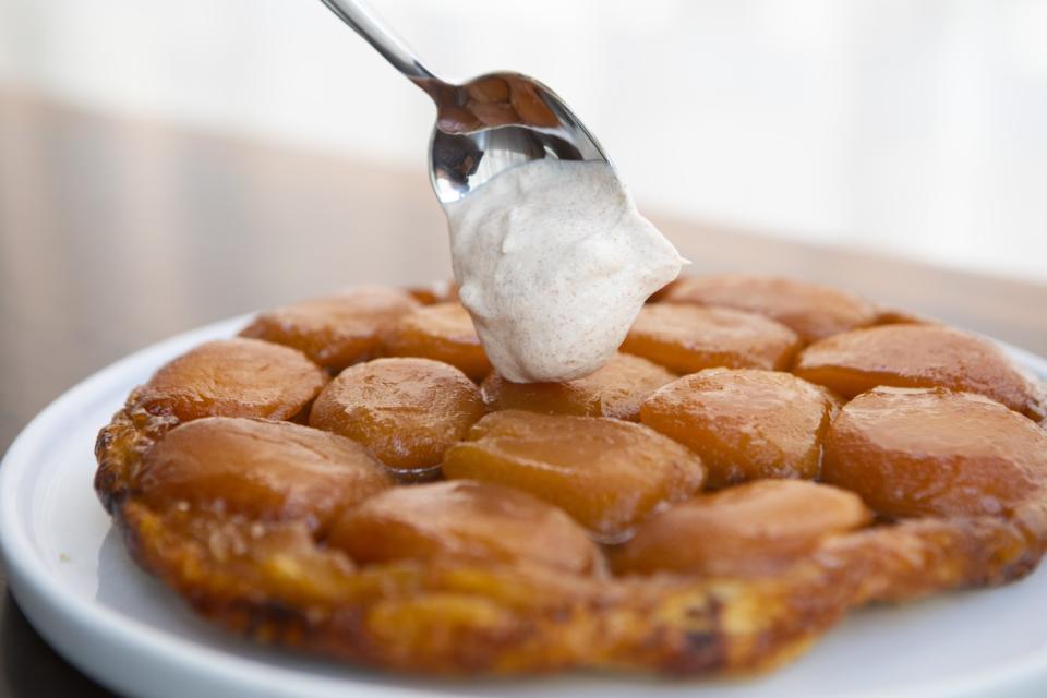 Tarte tatin at Perle in Pasadena.