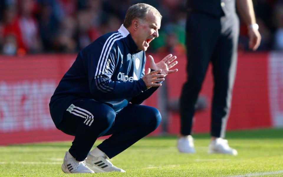 There was very little for the frustrated Leeds manager Marcelo Bielsa to cheer at St Mary's - REUTERS