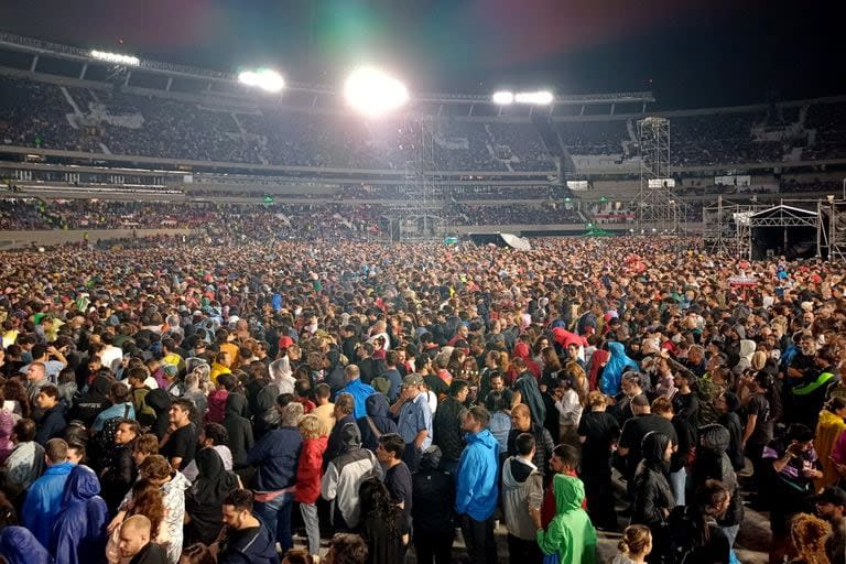 El estadio Monumental, minutos antes de comenzado el show de Waters