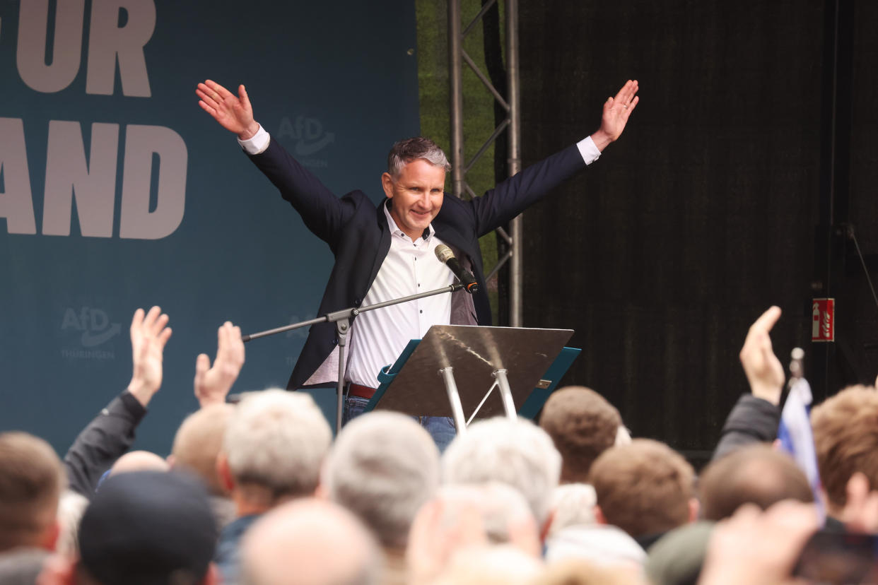 Björn Höcke at one of the AfD events (Bodo Schackow / DPA via Getty Images )
