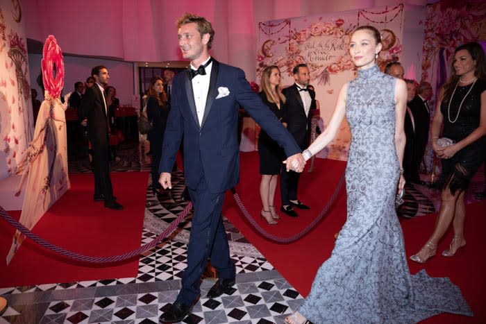 Pierre y Beatrice Borromeo en el baile de la rosa 2022