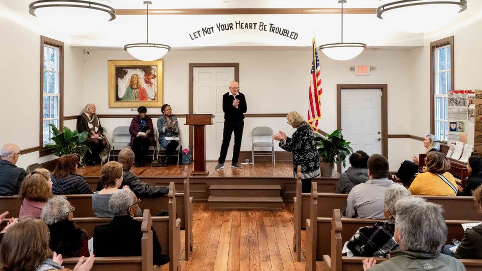 The town held a ribbon cutting ceremony to celebrate the reopening of the Spring Valley AME church as a Black history museum. - Courtesy TGoldmanPhotography