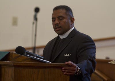 Rev. Ronald Sparks speaks on June 18, 2015 at the Bethel A.M.E. church in Freehold.