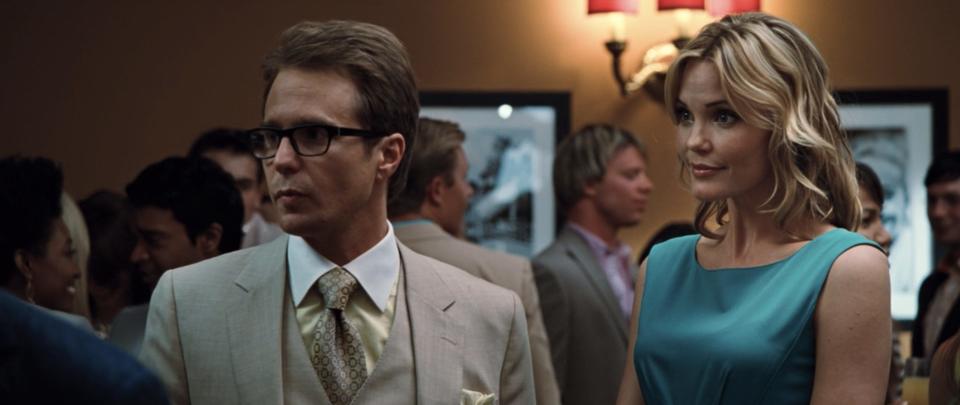 Sam Rockwell and Leslie Bibb in "Iron Man 2."