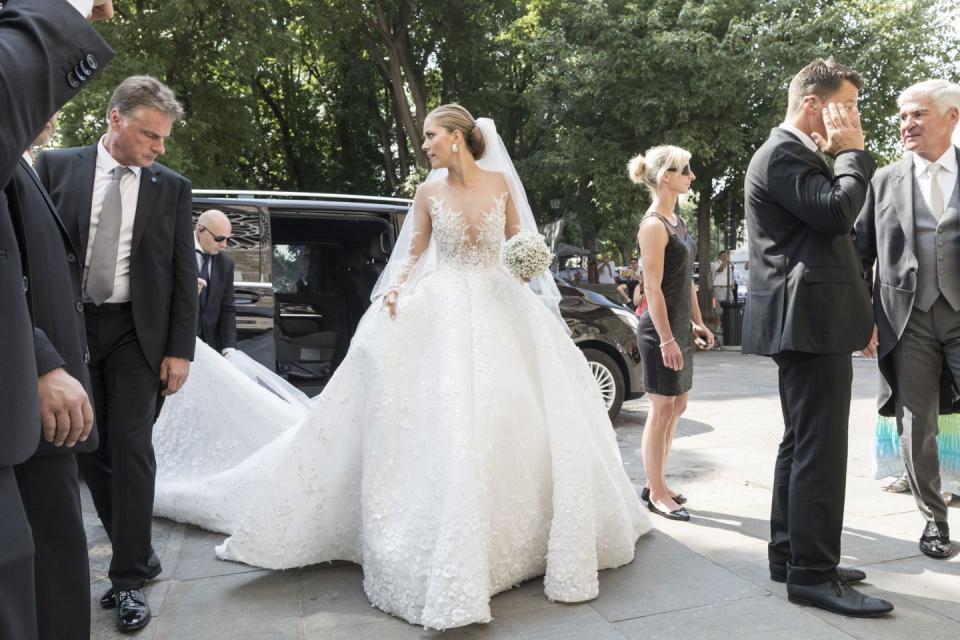 <p>Heiress to the Australian crystal jewellery empire married Werner Mürz<span class="redactor-invisible-space"> this weekend in Trieste, Italy. She wore a dress made by Dubai-based designer Michael Cinco<span class="redactor-invisible-space">.</span></span></p>