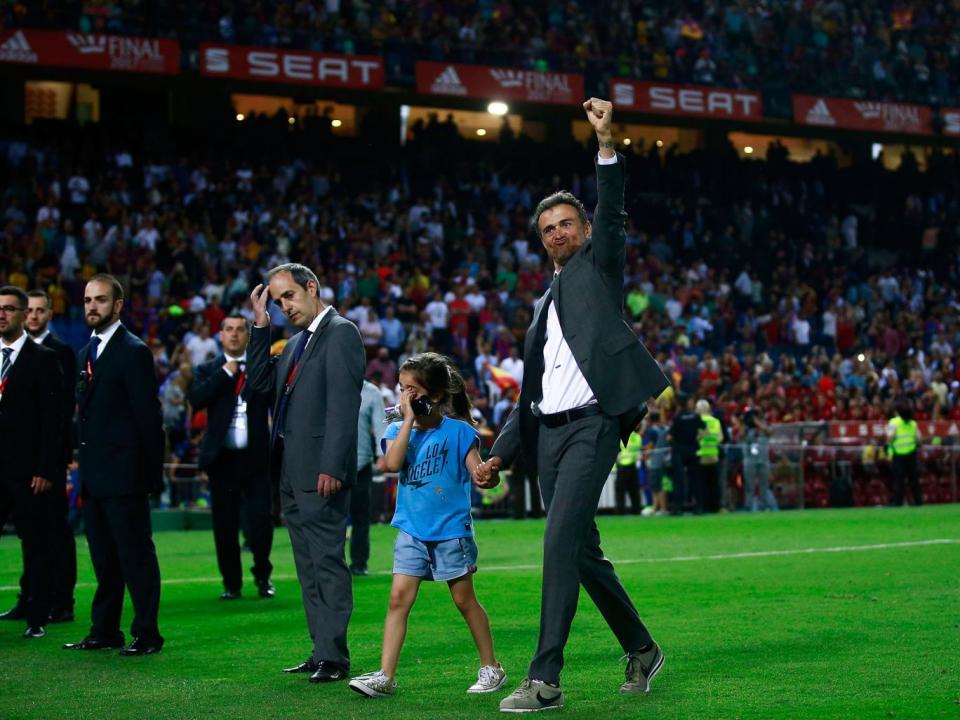 Luis Enrique will now take time out to be with his family (Getty)