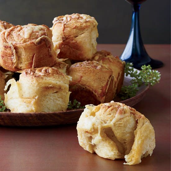 Parker House Rolls Topped with Cheddar and Old Bay