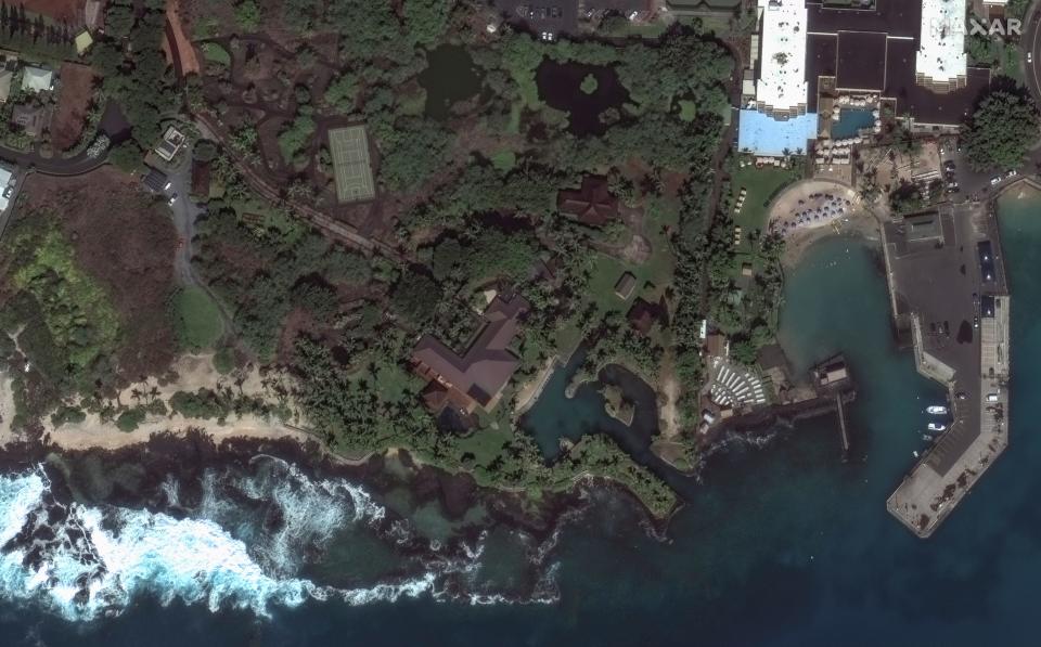 Satellite image of a Hawaii property