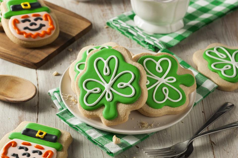 5) Decorate Shamrock Cookies