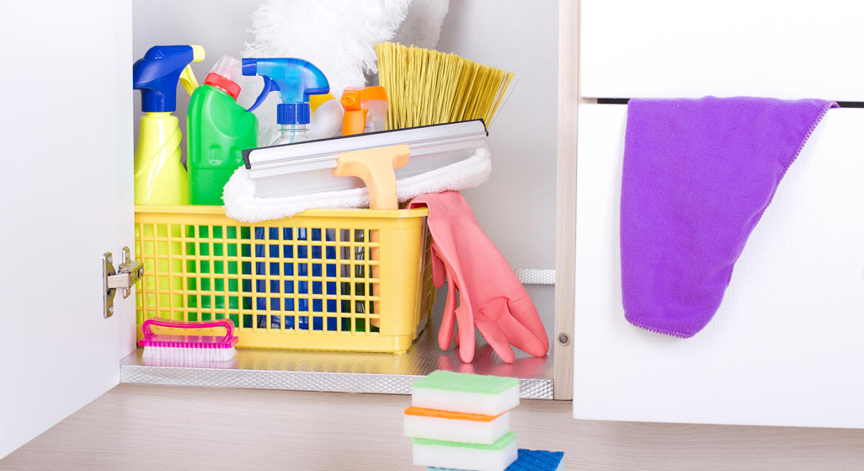 This affordable Amazon under sink storage has been hailed a 'game changer'. (Getty images)