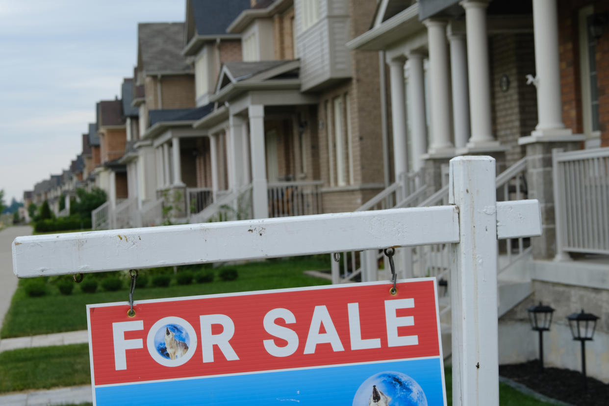 TORONTO ON-June 26. For Sale sign in Markham Ontario. File Images for any use.  .  (R.J. Johnston/Toronto Star)        (R.J. Johnston/Toronto Star via Getty Images)