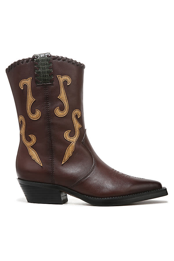 <p><a href="https://clicks.trx-hub.com/xid/hearstcorp_9eb67_wdy?q=https%3A%2F%2Fwww.anthropologie.com%2Fshop%2Fsarto-lance-western-booties&p=https%3A%2F%2Fwww.womansday.com%2Fstyle%2Fg44347221%2Fbest-cowboy-boots-for-women%2F&utmSource=yahoo-us&utmCampaign=84&utmMedium=syn" rel="nofollow noopener" target="_blank" data-ylk="slk:Shop Now;elm:context_link;itc:0;sec:content-canvas" class="link ">Shop Now</a></p><p>Lance Western Booties</p><p>anthropologie.com</p><p>$240.00</p><span class="copyright">Franco Sarto</span>