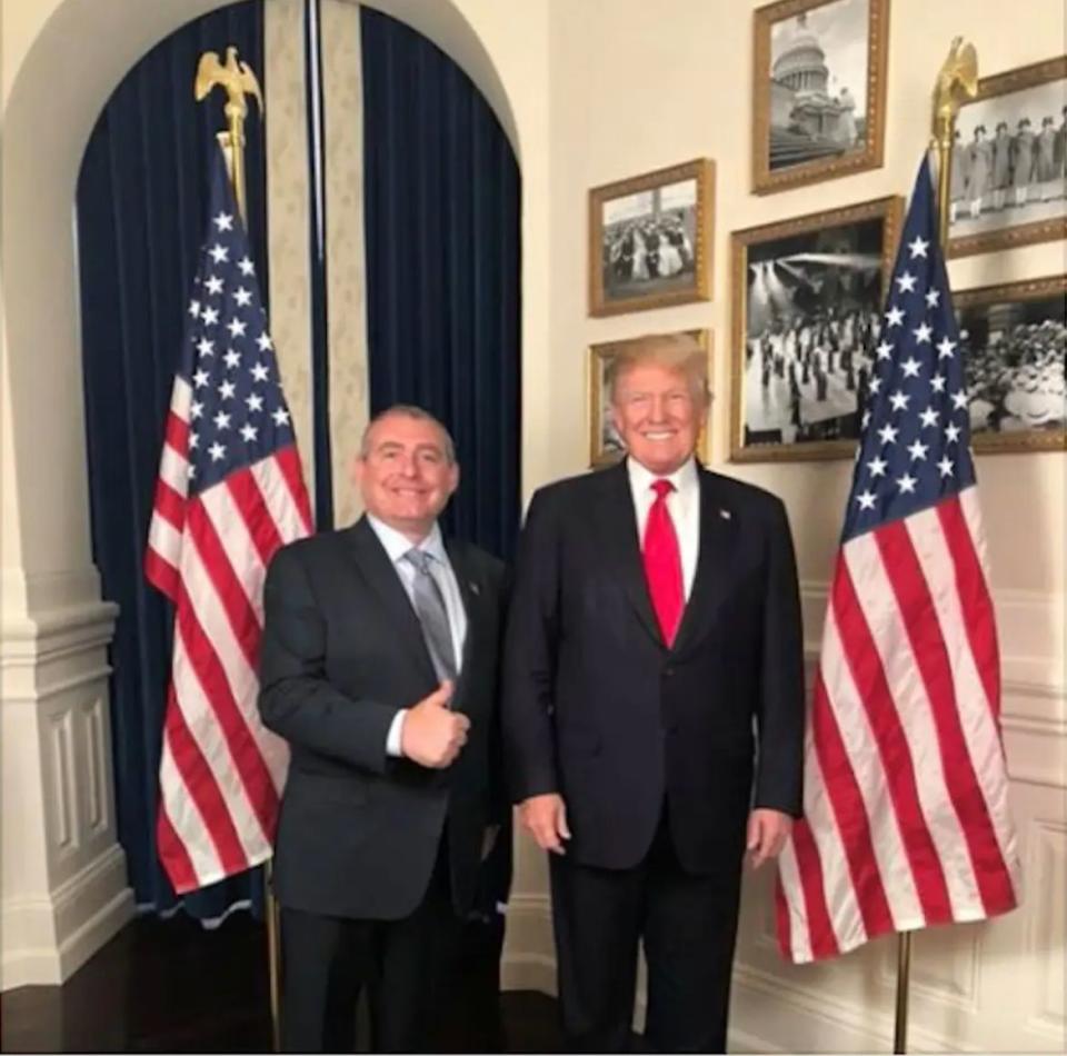 Lev Parnas shared a photo of himself with President Donald Trump on social media. (Photo: Lev Parnas)
