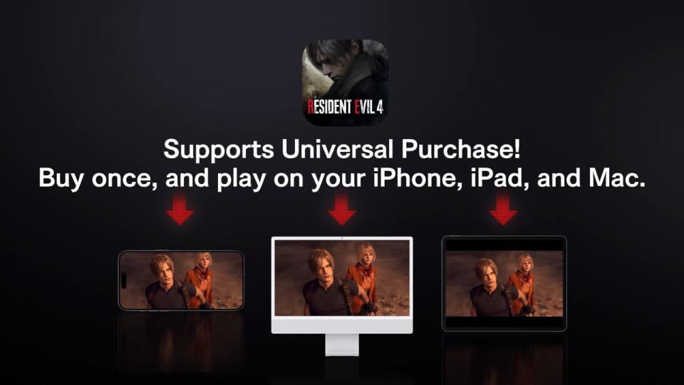 Si compras Resident Evil 4 Remake en la App Store, podrás jugarlo en cualquier dispositivo