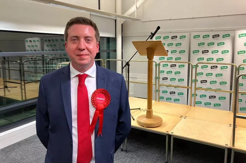 Labour's Liam Conlon shortly after being elected to the Beckenham and Penge seat in the 2024 General Election