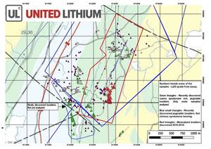 Bergby Lithium Project - Pegmatite Boulder Trains - Overview