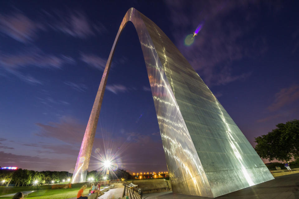 Arco Gateway, San Luis, Missouri Casi 162 metros de altura lo ubican como el arco más alto del mundo (y uno de los más famosos) (Foto: Spencer Goad/ Flickr, en creative commons)