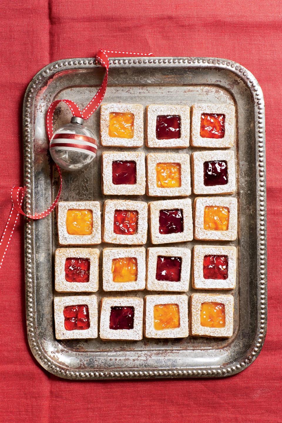 Pecan Linzer Cookies