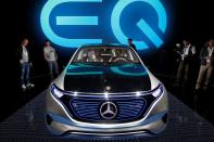 <p>Mercedes-Benz Generation EQ <br> The Generation EQ is one of the 10 electric cars that Mercedes plans to have available by 2025. <br> Motoring said the car could be hitting the market in 2019, with a pair electric motors, which can produce 300kW. <br> Its 70kWh Lithium battery pack should also be good for roughly 500 km. <br> (REUTERS/Benoit Tessier) </p>